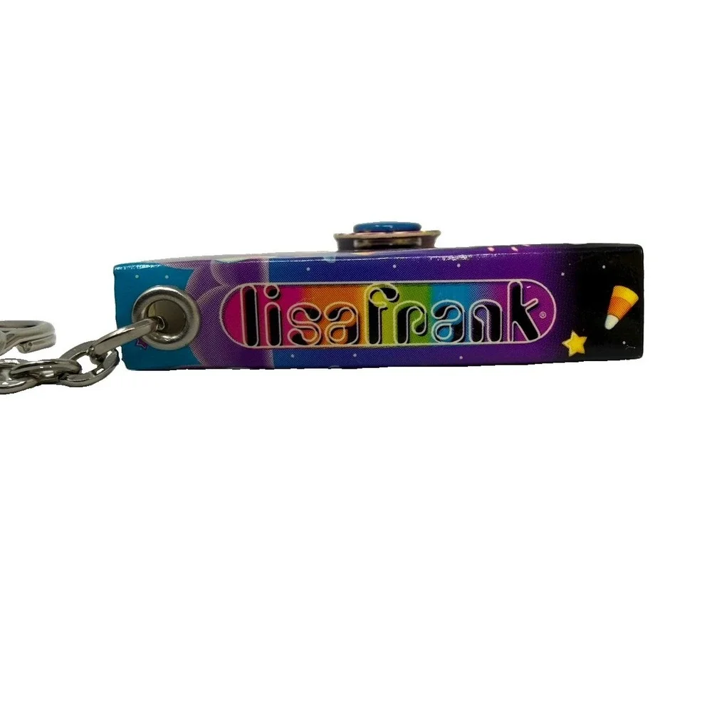 Lisa Frank 90s Halloween Skeleton NOTEPAD KEYCHAIN